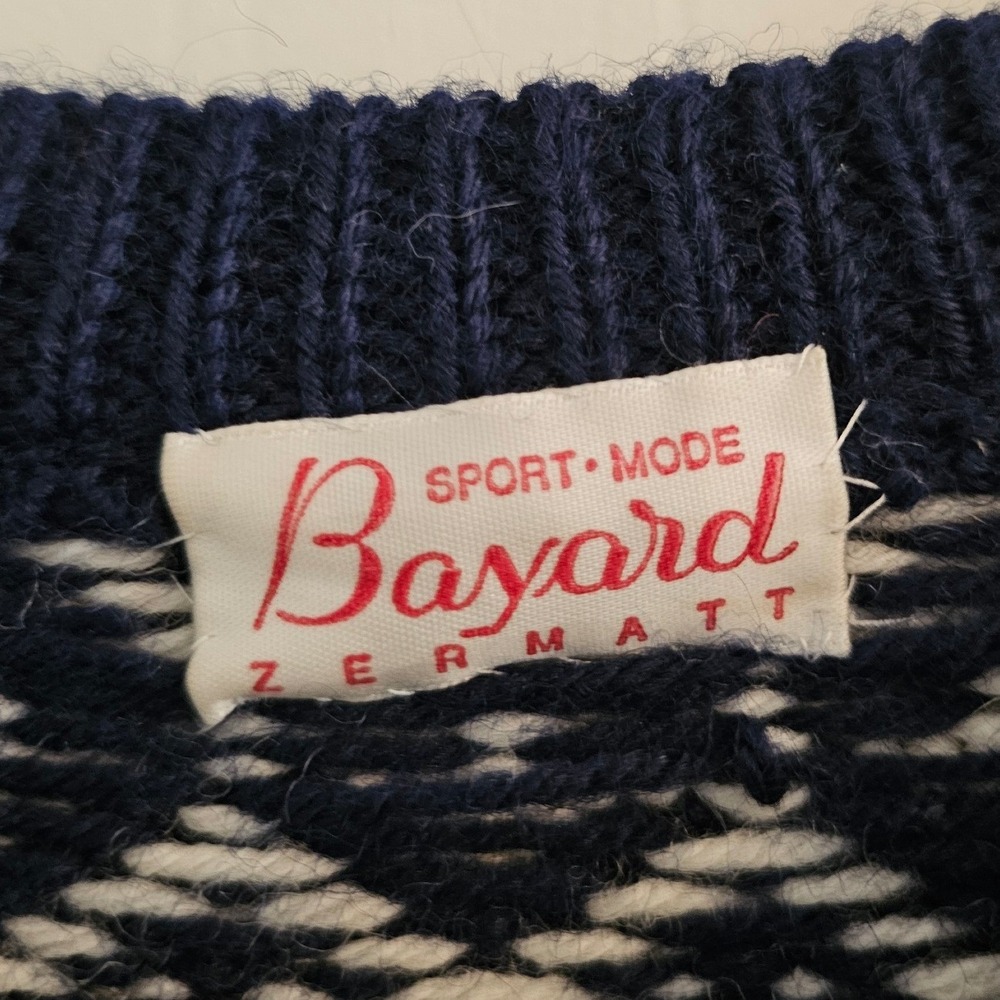 Vintage Bayard Zermatt By Dale of Noway Norwegian Nordic Cardigan Sweater Clasp‎ - Picture 3 of 7